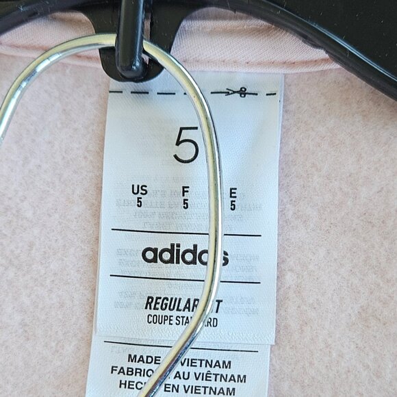 Girls Size 5 Adidas Two Piece set.  Light Pink Zippered Hoodie and Pants NWT - Picture 6 of 8